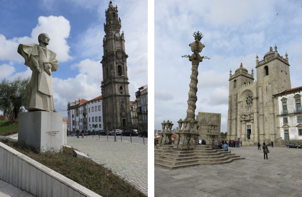 Torre de los Clérigos y Catedral de Oporto