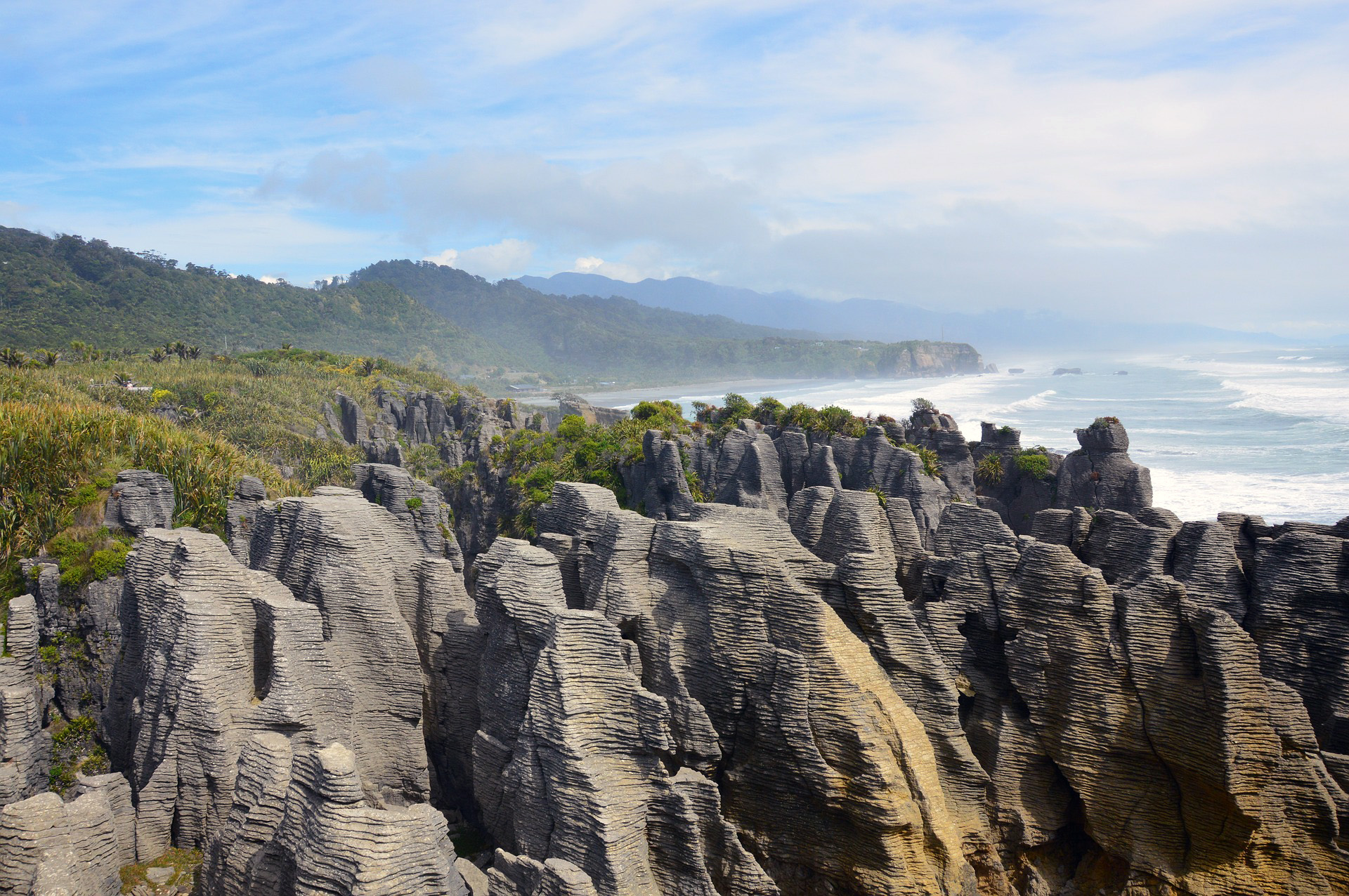 Pancake Rocks a Punakaiki Nova Zelanda